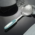 thumbnail image 6 of Kitchen Cooking Colander,304 Stainless Steel Colander,Slotted Spoon with Comfort Handle and Hanging Holes, Scoop Strainer Spoon for Cooking, Draining, Frying, Kitchen Colander Spoon, 13.2IN(Orange), 6 of 8