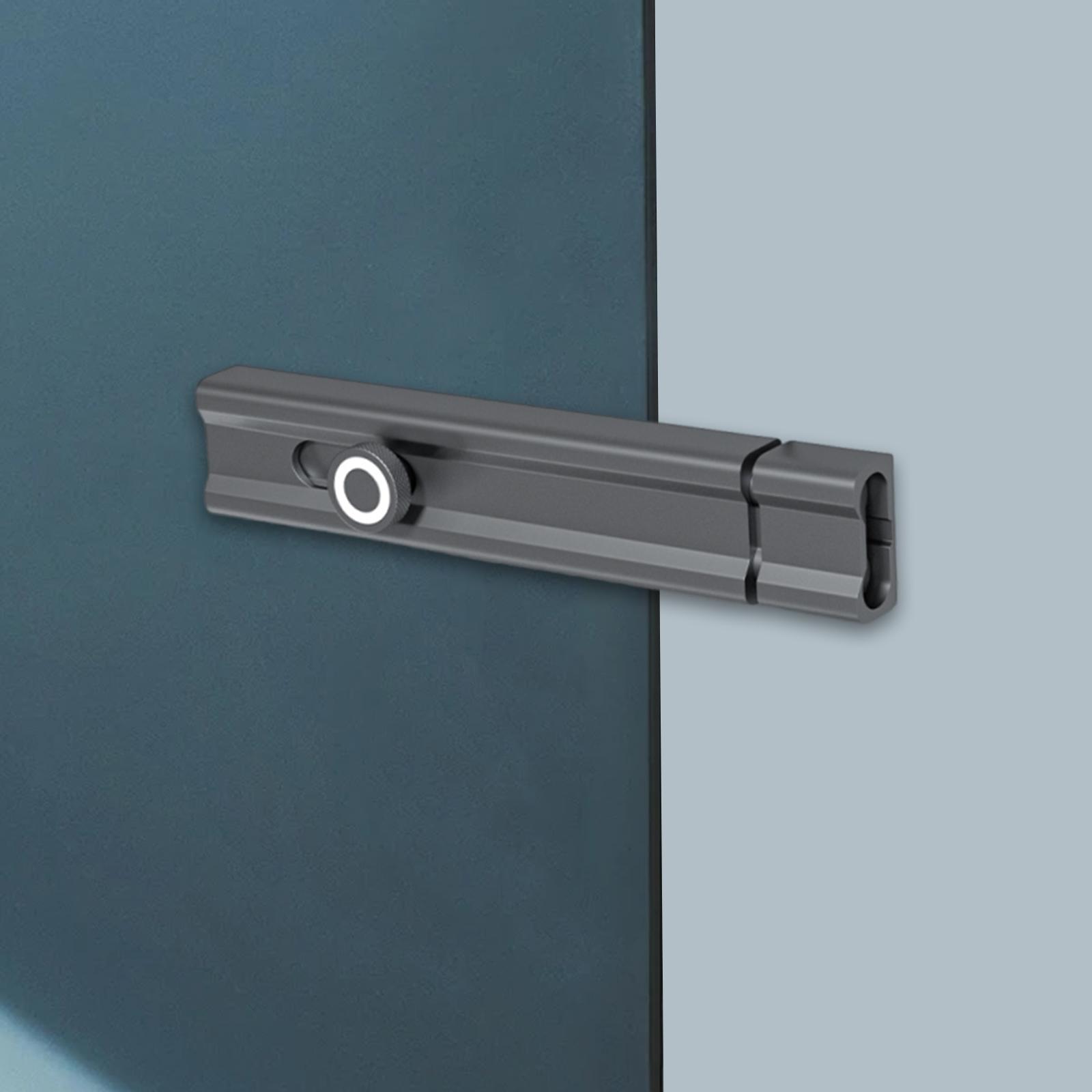 Slide Bolt Door Latch Barrel Bolt Lock Self Adhesive Aluminum Alloy Secure Fit for Home Office Bedroom Doors