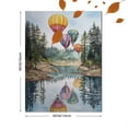 thumbnail image 3 of Hot Air Balloon Watercolor Landscape Canvas Wall Art Home Decor for Living Room Bedroom Office Hotel Lobby, 3 of 8