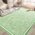 thumbnail image 2 of FULIE Abstract 6'x9'Rugs for Living Room Soft Area Rugs Boho Carpet,Green, 2 of 7