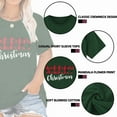 thumbnail image 3 of Anbech Merry Christmas Plus Size Shirts for Women Oversized T-Shirt Graphic Chrsitmas Tees Short Sleeve, 3 of 10