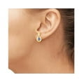 thumbnail image 2 of JewelersClub 0.50 CTW Tanzanite Stud Earrings – 14K Gold Plated Silver (.925)| Hypoallergenic Studs for Women - Oval Cut Set with Push Backs, 2 of 3