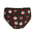 thumbnail image 2 of Pofeuu Plaid Snowflakes Festive Print Boy's Briefs Toddler Boys' Underwear, Organic Cotton, Comfort Briefs-Medium, 2 of 7