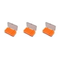 thumbnail image 3 of kurtrusly Fishing Tool Storage Box Solid Color Multi Compartment Replacement Bait Lure Fish Tools Case Organizer Accessories Orange 3Set, 3 of 6