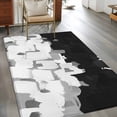 thumbnail image 3 of Graffiti Black White Texture Washable Area Rugs 4'x6', Dappled Paint Art Decoration Low Pile Throw Living Room Rug Non-Slip Sturdy Edge Binding Carpet for Indoor Entryway Bedside Kitchen, 3 of 9