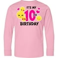 thumbnail image 3 of Inktastic Its My 10th Birthday with Smiling Emoticons Long Sleeve Youth T-Shirt, 3 of 5