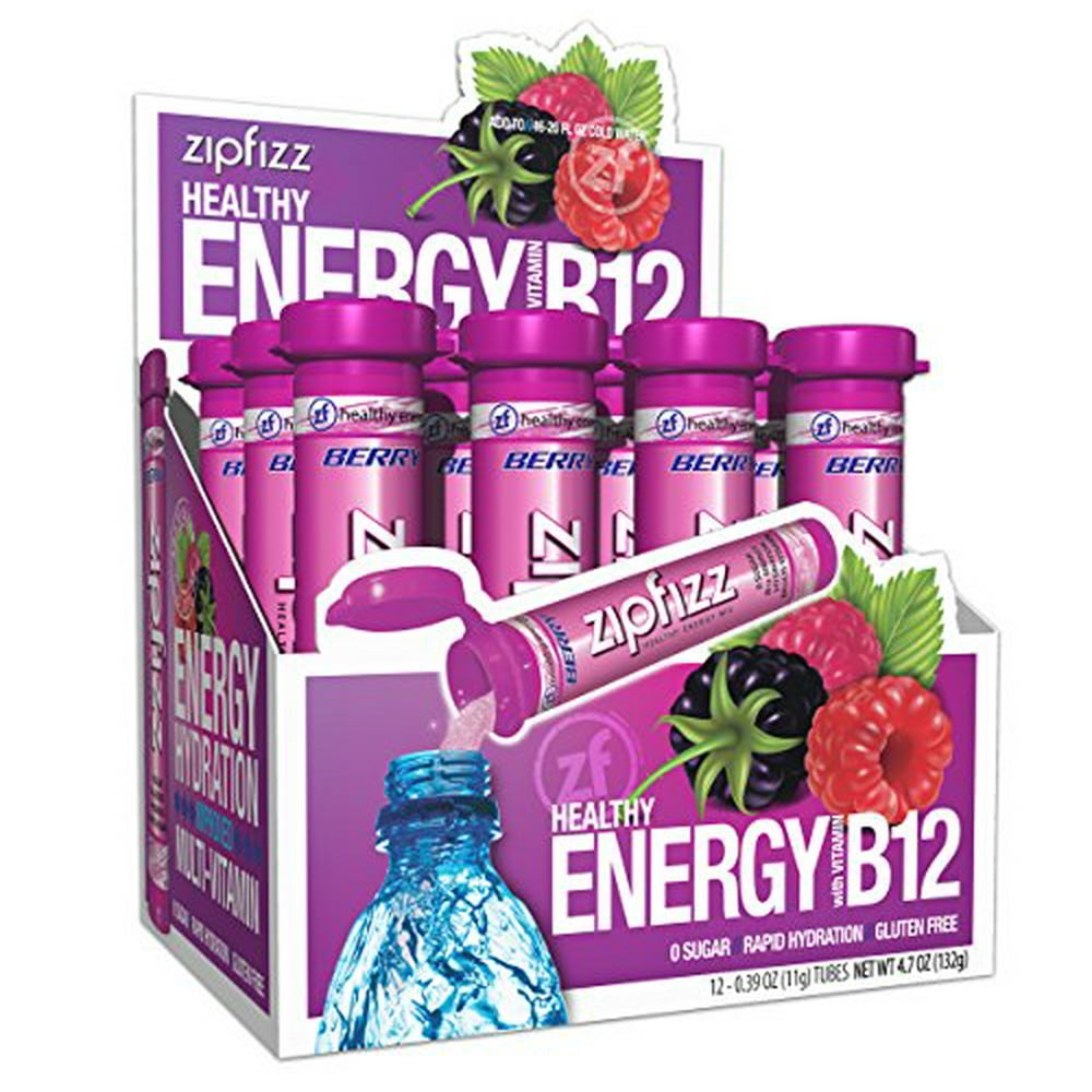 Zipfizz Healthy Energy Drink Mix, Hydration with B12 and Multi Vitamins