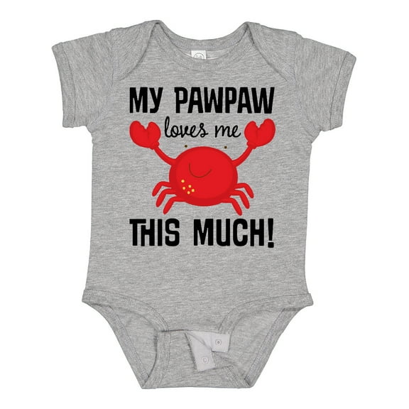 Inktastic My Pawpaw Loves Me Boys or Girls Baby Bodysuit