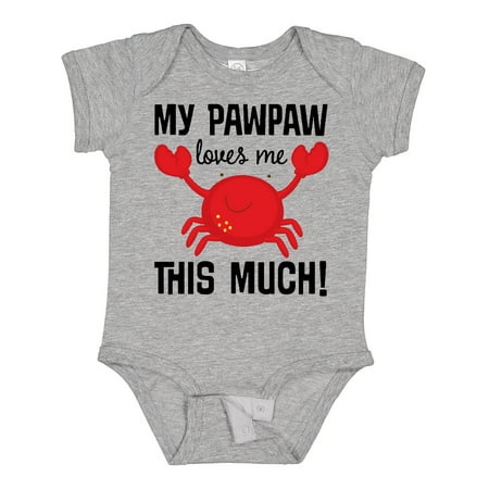 

Inktastic My PawPaw Loves Me Gift Baby Boy or Baby Girl Bodysuit