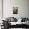 thumbnail image 2 of ZHONGYUTONG Easter Canvas Wall Decor Vintage Bunny Picture Wall Art Cute Rabbit Art Prints for Nursery Kids Bedroom Framed (16.00" x 24.00"), 2 of 5