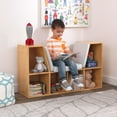 thumbnail image 2 of KidKraft Bookcase with Reading Nook, 6 Shelves, Natural, 2 of 7