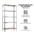 thumbnail image 2 of Set de 2  Estantes Metálicos Organizador Anaquel Mueble 5 Niveles, 2 of 7