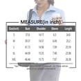 thumbnail image 3 of Womens Fitted Button Down Shirts Formal Fitted Ladies Office Blouse Business Work Wear Girls Collared Shirt Slim Fit Blue L, 3 of 4