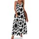 thumbnail image 1 of Vestido negro con efecto tie dye, estampado abstracto, sexy, maxivestido con tirantes, elegante, estilo bohemio, para playa, vestidos largos de verano con escote en V, vestidos de talla grande, 1 of 7