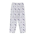 thumbnail image 3 of Lsque Lavender Flowers Print Women's Pajama Pants, Lounge Pant - Comfortable Home Wear,Elastic Waistband, Stylish Design-Small, 3 of 9