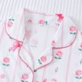 thumbnail image 6 of DHFJKG Womens Pajama Sets Short Sleeve Sleepwear With Shorts 2 Piece Loungewear Comfortable Button Down Lapel Shirt Comfy Nightwear, 6 of 9