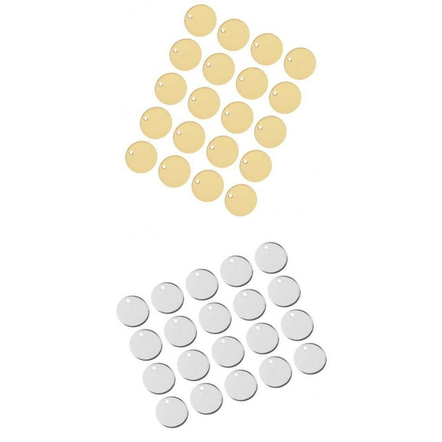 40 piezas de aleación de 11 mm, piezas con agujeros, espacios en de metal, , etiquetas de metal en para jo