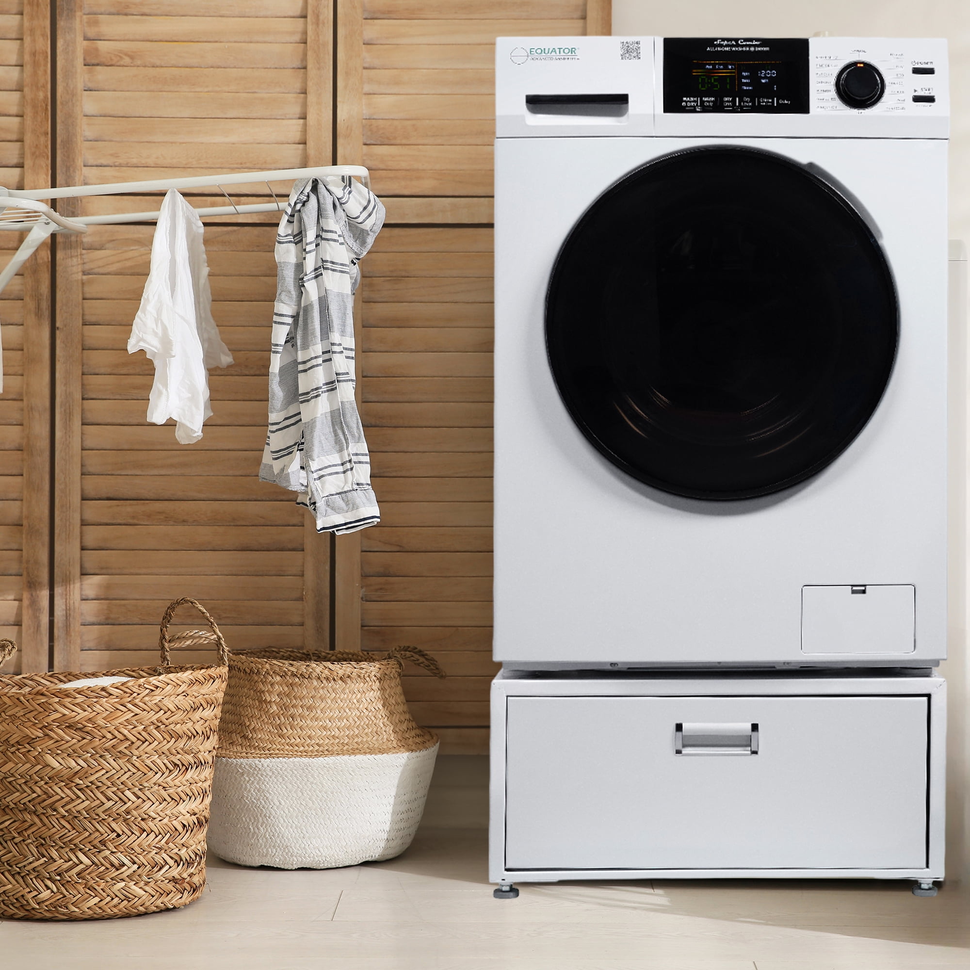 Equator 1.6cf 110V condensing  Sani Combo Washer Dryer 0 Clearance with Pedestal