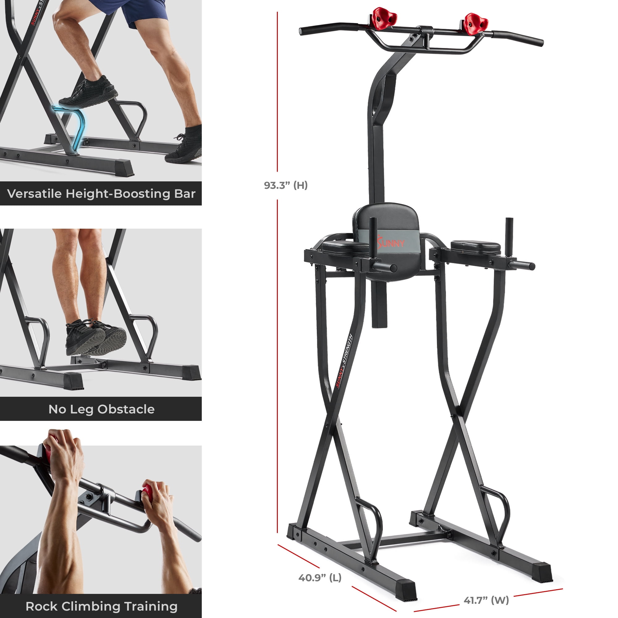 Sunny Health & Fitness Multifunctional & Adjustable Height Power Tower – SF-XF922081