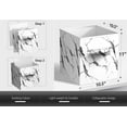 thumbnail image 3 of Sorbus Fabric Foldable Storage Cubes Organization Bins, Great for Home Organization, Living Room, Cube Storage Bins, for Closet, Nursery, Playroom, College Dorm, Marble Print Fabric, White, 3 of 7