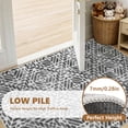 thumbnail image 4 of Area Rugs for Living Room, 6'x9' Washable Moroccan Neutral Geometric Low Pile Non-Slip Rug for Bedroom Kitchen Dining Room Entryway, 4 of 9