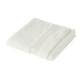 thumbnail image 5 of Beautiful by Drew Barrymore Dobby Washcloth, Soft 100% Cotton, Off White, 5 of 6