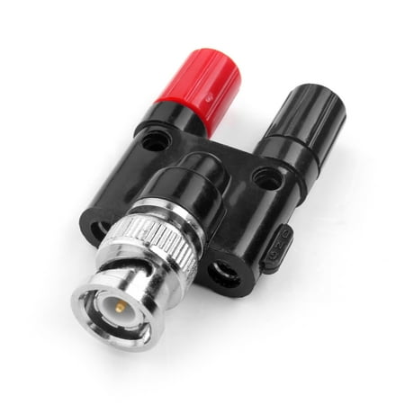 BNC Male Plug to 2x 4mm Dual Banana Female Jack Socket Binding Post RF Coax Coaxial Splitter Connector Adapter Adaptor