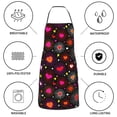 thumbnail image 6 of Yiaed Geometric Hearts Print Kitchen Apron with Hand Wipe Pockets,Big Pocket,Aprons for Women with Pockets, Waterproof for Cooking Baking, 6 of 7