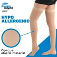 thumbnail image 6 of Extra Large Womens Compression Thigh High 20-30 mmHg for Edema - Beige, 3XL, 6 of 10