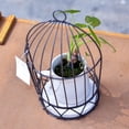 thumbnail image 3 of Iron Birdcage Hanging Planter, Metal Wire Plant Flower Pot Basket Wrought Iron Plant Stands for Plants, Flowers, Garden, Patio, Balcony Outdoor and Indoor Décor, 3 of 6