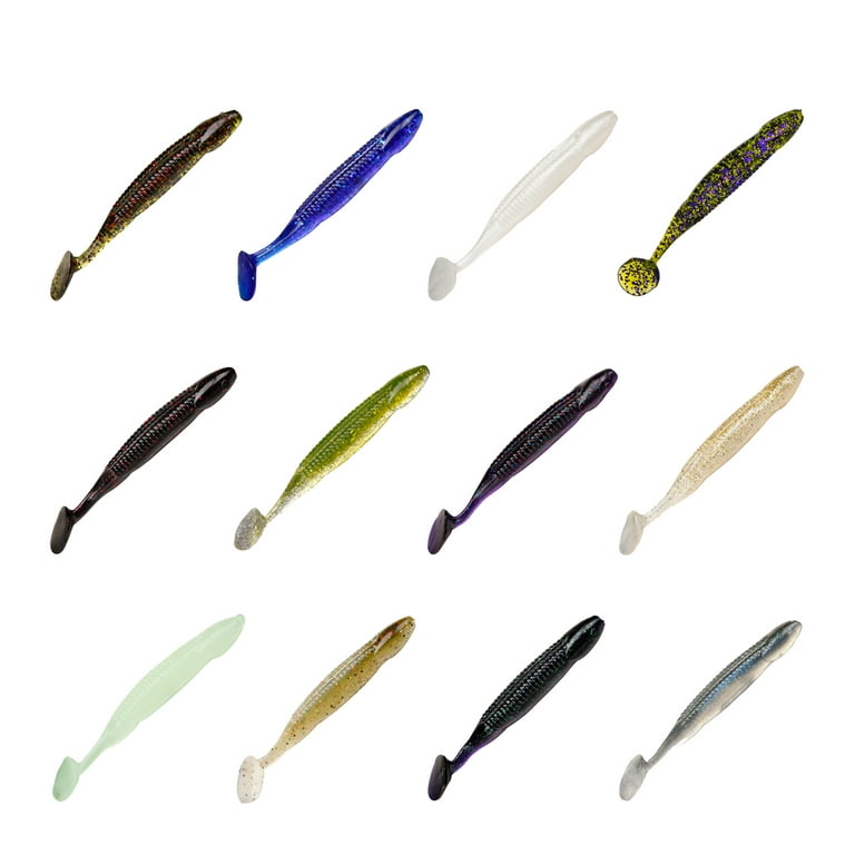 Charlie's Worms Zipper Dipper, Scented, Soft Bait for Freshwater and Saltwater Fishing 6pk, Glow