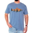 thumbnail image 2 of Trout Fishing Shirt for Men and Women Fish Sunset Tree Line Unisex Graphic T-Shirt Blue Jean Shirt Adult Large, 2 of 4