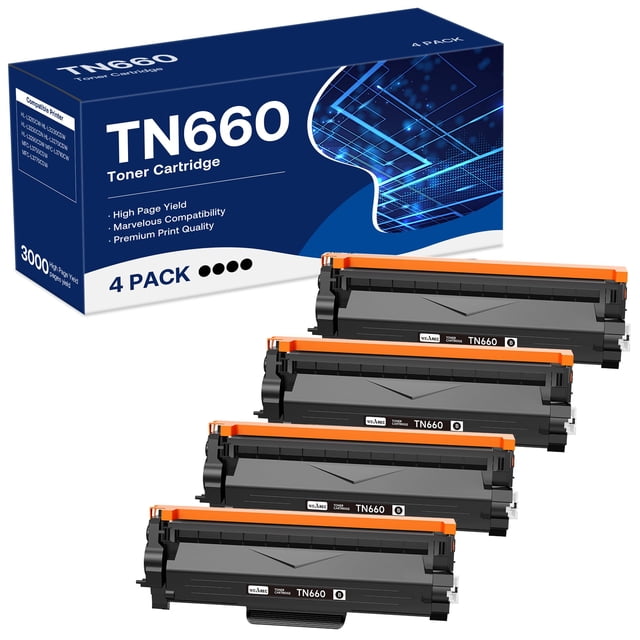 Cartucho de tóner WEAREC compatible para Brother TN660 negro