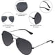 thumbnail image 5 of Bio-th gafas de sol polarizadas de aviador para mujeres y hombres que conducen protección UV marco de espejo de Metal lentes de sol de moda para hombre, 5 of 5