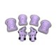 thumbnail image 2 of Cómodo y práctico juego de muñequeras, codos y rodilleras para niños Lavanda gris, 2 of 9