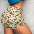thumbnail image 4 of Fotbe Pizza Slices Shorts Sin Costuras – Shorts Deportivos de Cintura Alta para Mujer, Elásticos para Gimnasio, Yoga, Running o Ciclismo-X-Large, 4 of 8