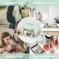 thumbnail image 3 of Portable Women's Clear Makeup Bag With Hook,Waterproof Travel Toiletry Bag,Bring Zipper Skincare Cosmetic Bag,Toiletries Organizer Tote Storage Bag, 3 of 7