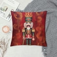 thumbnail image 2 of Shiartex Nutcracker Throw Pillow Cushion Covers Winter Holiday Home Decor 1 PC - Christmas Sofa Couch Bedroom Car Chair Pillow Case 18x18in, 2 of 5