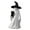 B, variant on BinKFF Cute Halloween Decor - Ghost Figurines Halloween Ghost Figurines Resin Small Miniature Figures - Indoor Halloween Decorations for Home Mantle Fireplace Party Gifts