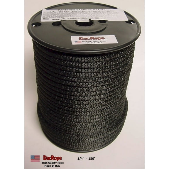 150' - 1/4" Ham Radio Antenna Support Rope - First Quality Polester Rope for, DIPOLE, Long Wire and other Antennas