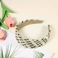 thumbnail image 6 of 1 Pc Elegant Flat Raffia Straw Headband for Women for Girls 5.91"x1.57" Black, 6 of 6