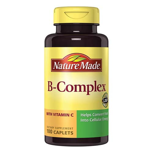 B Complex Caplets With Vitamin C, By Nature Made 100 Ea, 2 Pack