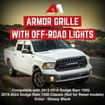 thumbnail image 3 of AMERICAN MODIFIED Armor Grille for 13-18 Dodge Ram 1500, 19-23 Ram 1500, 3 of 13