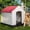 Red, variant on BOSSIN Plastic Dog House Outdoor Indoor for Small Medium Large Dogs,Waterproof Dog Houses with Elevated Floor and Air Vents,Durable Ventilate & Easy Clean and Assemble
