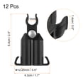 thumbnail image 2 of Uxcell 12Pcs 11mm Adjustable A-type Plant Trellis Connectors Clips for Bracket Shelf Rods, 2 of 5
