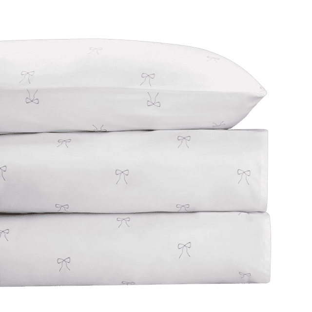 Bouclair White Roma Sheet Set Twin