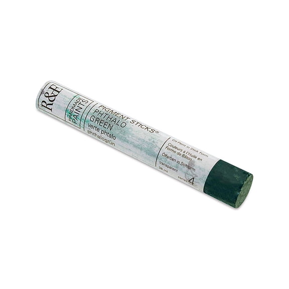 R&F Handmade Paints Pigment Stick, 38ml, Pthalo Green