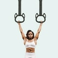 thumbnail image 2 of 1 Set Gym Lifting Ring Sweat-Absorbed Non-slip Adjustable Strap Kids Gymnastic Gym Lifting Ring for Home, 2 of 7