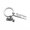 Type 3, variant on Stainless Steel Drive Safe Keychain, Rectangular Engraved Message Plate With Split Loop, Daily Carry Memento For