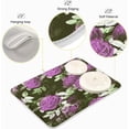 thumbnail image 4 of GZHJMY Microfiber Dish Drying Mat Absorbent Dish Draining Mat Large Size 18 x 24 Dishes Drainer Mat for Countertop s XXL Size Purple FlowersCoffee Mat, 4 of 7